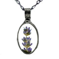 Lavender Necklace for Women - Real Pressed Flower Pendant