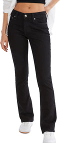 AEROPOSTALE Womens Aero Mid Rise Bootcut Jean - Comfortable