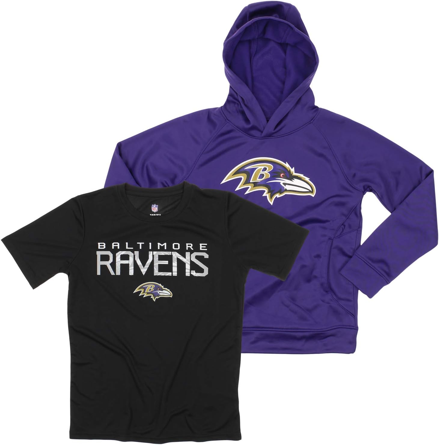 Outerstuff NFL Youth Boys Performance Hoodie and Tee Combo Set