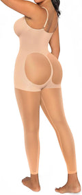Full Body Shapewear Tummy Control Sheer Footless Pantyhose - Seamless