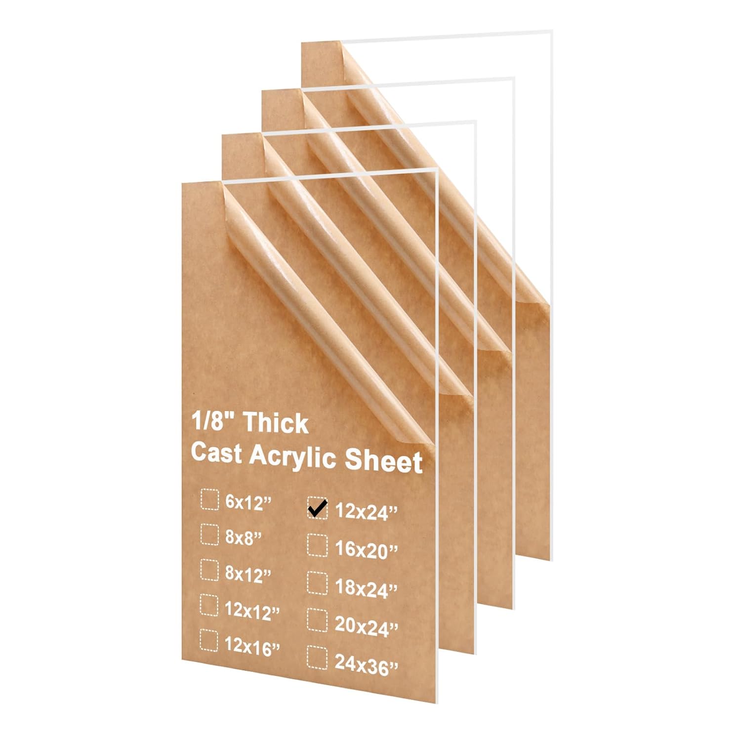 12x24 Plexiglass Sheets for DIY Projects and Crafts