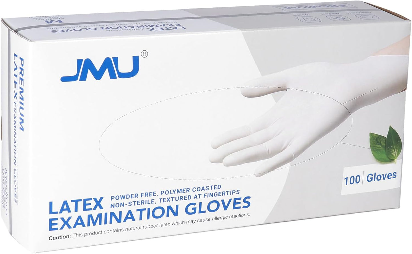 JMU Extra Thick Latex Gloves, 5 Mil, Powder Free - Strong Protection