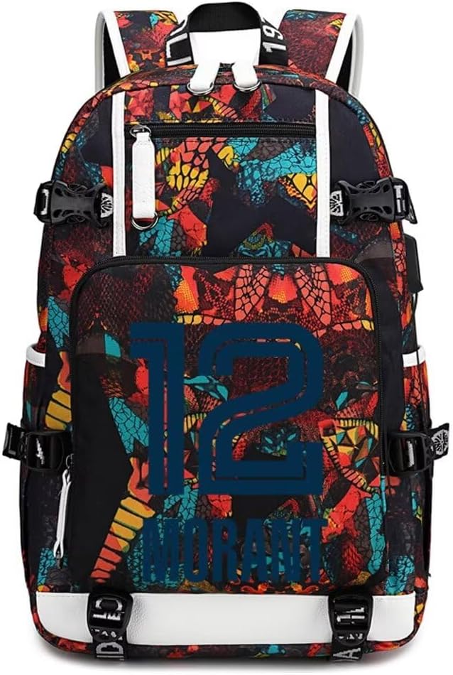 Basketball Player JA Number 12 Multifunction Backpack for Fans