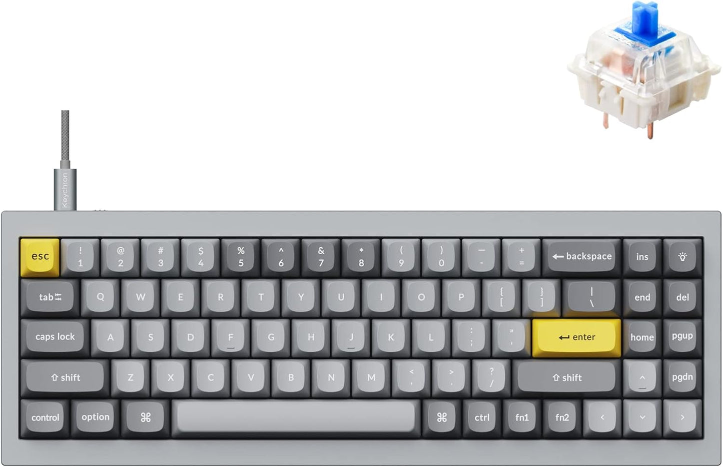 Keychron Q7 Wired Custom Mechanical Keyboard for Ultimate Typing