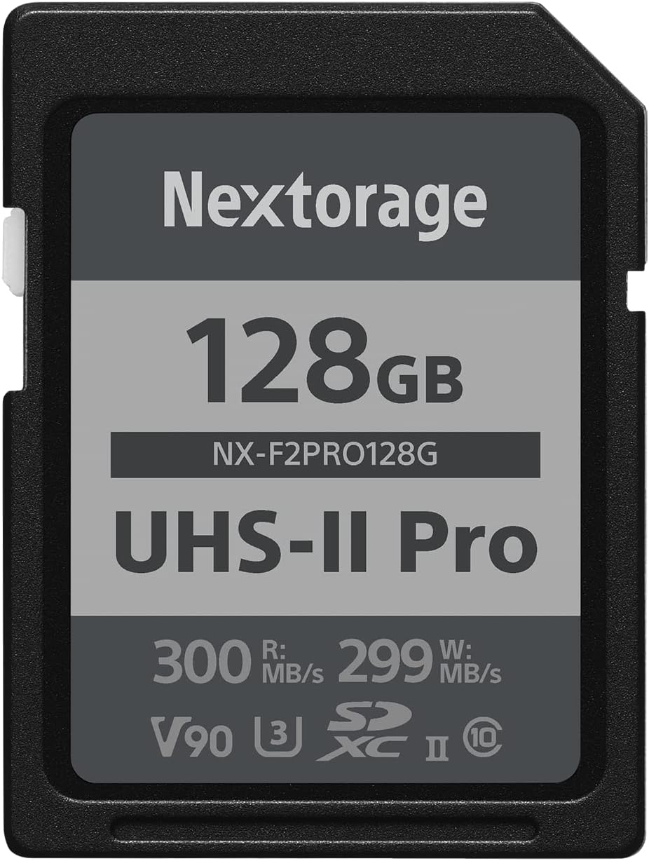 Nextorage 128GB pSLC SD Card - 300MB/s Read Speed