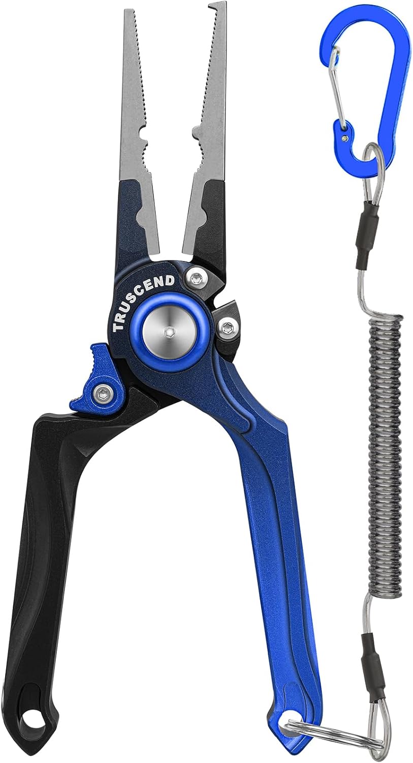TRUSCEND Lockable Handy Fishing Pliers for Avid Anglers