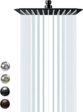 10 in Rain Shower Head Matte Black High Pressure SR