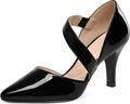 Women's Pointed Toe Low Stiletto Heel Dress Pumps (Style JT6W)