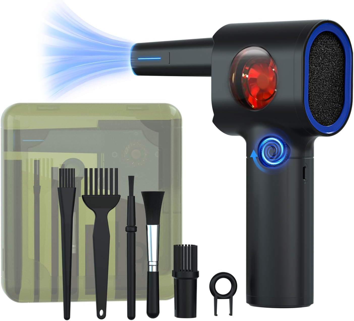 ATEngeus Stepless Speed Air Duster - Cordless with LED