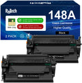 148A Black Toner Cartridges 2 Pack - High Yield Replacement for HP