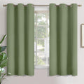 Olive Green Blackout Curtains 68 in - Thermal Insulated Room Darkening