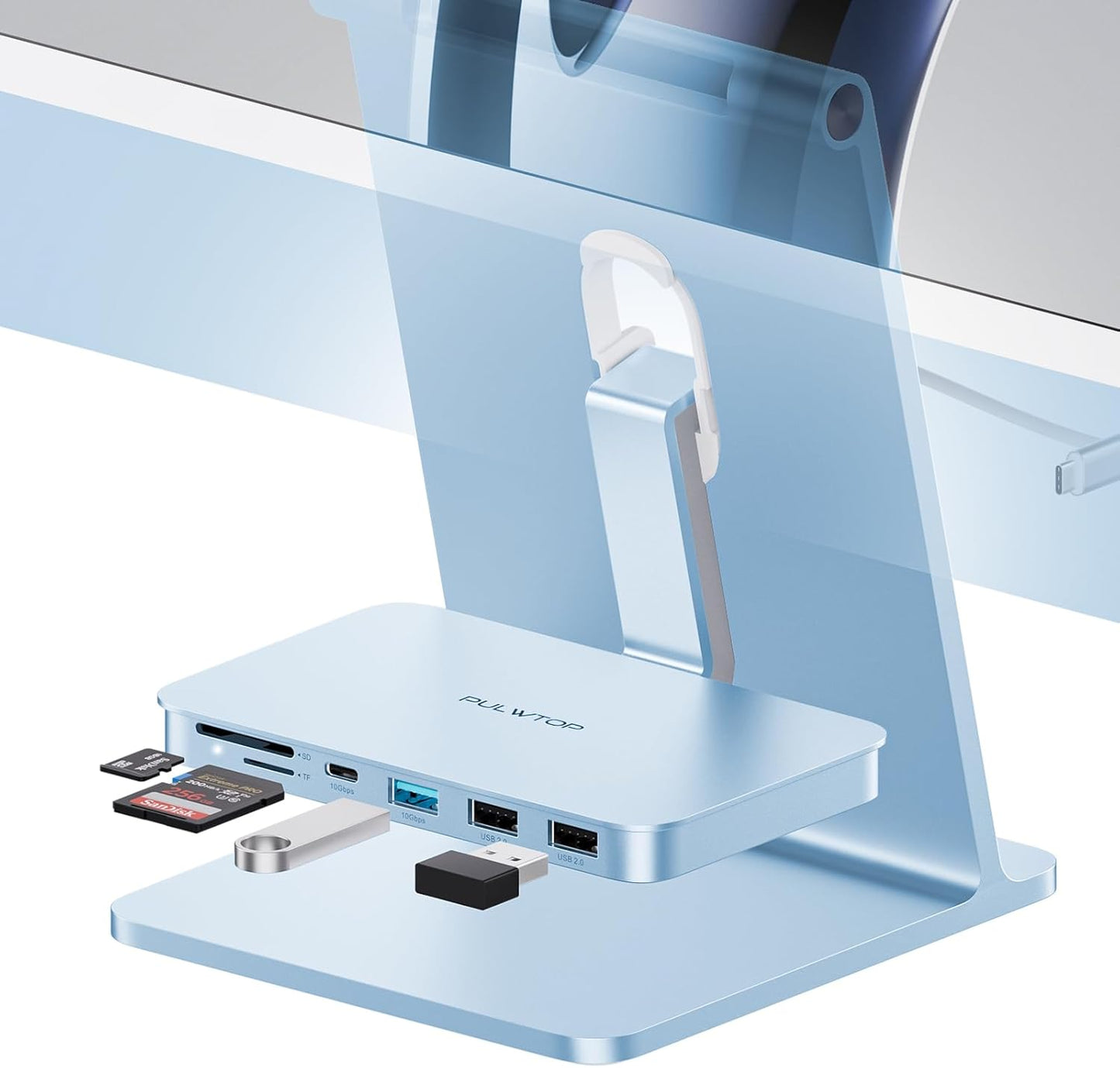 iMac Accessories Hub for 2021/2023/2024 Models with USB C