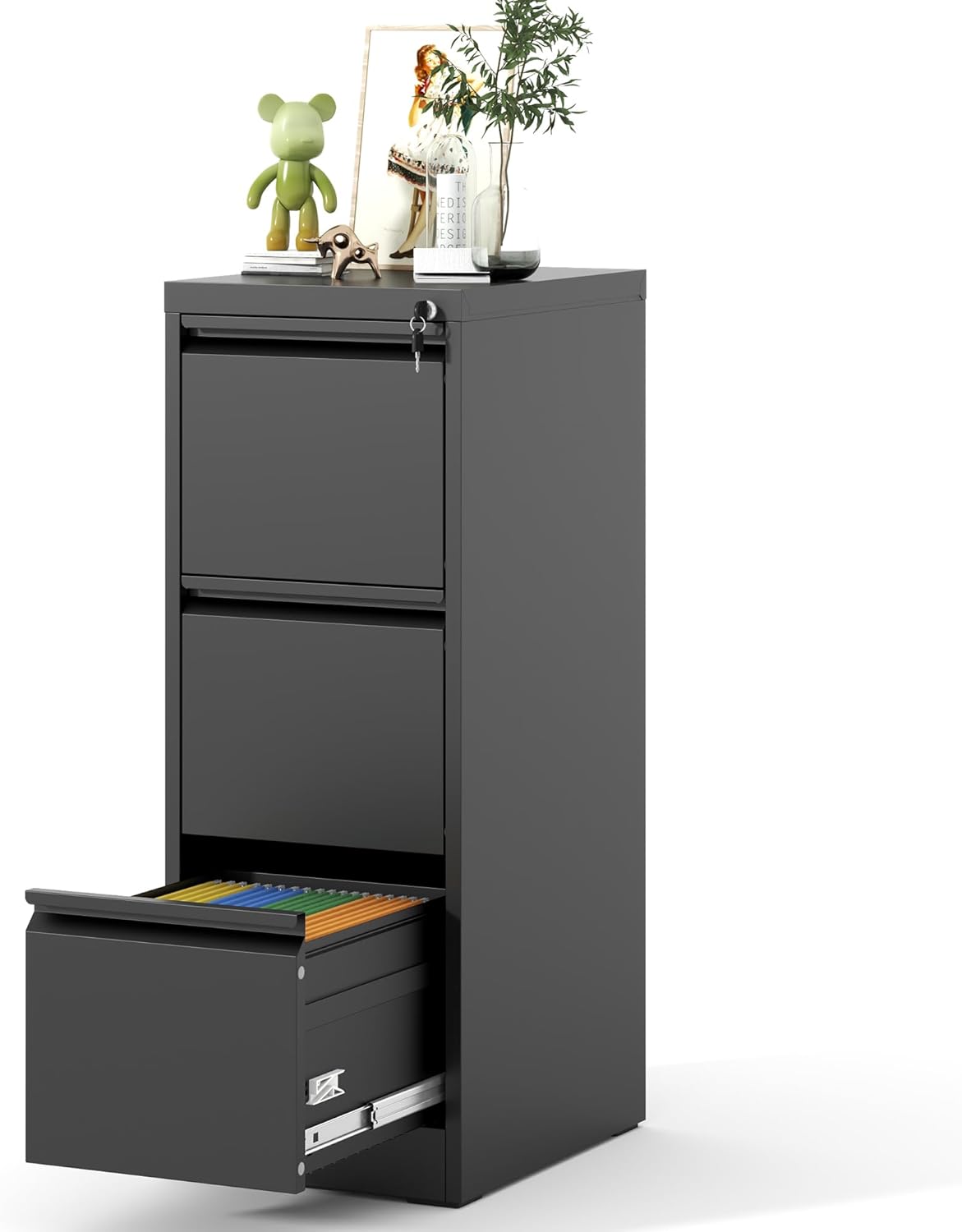 Vertical File Cabinet with Lock for Home Office Storage Needs