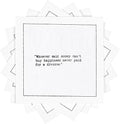 FIVE STAR NAPKINS Divorce Quotes Cloth Cocktail Napkins - Elegant