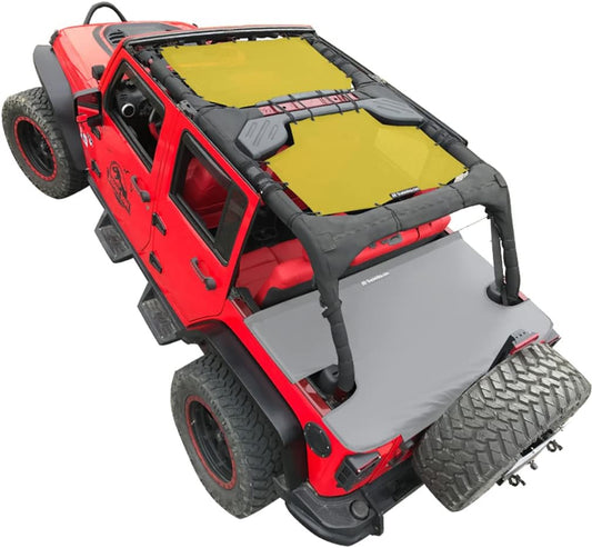 Shadeidea JK Sun Shade Top for Jeep Wrangler JKU - UV Blocker