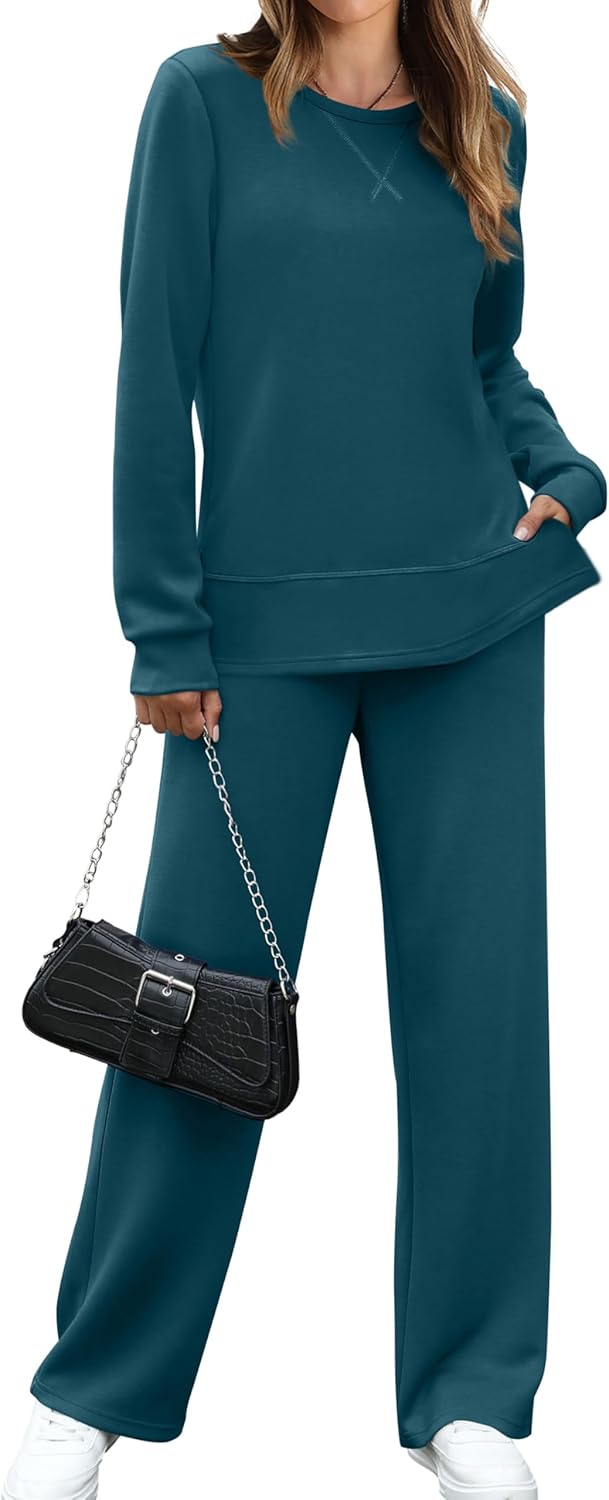 OFEEFAN Women's 2 Piece Lounge Set for Travel and Comfort