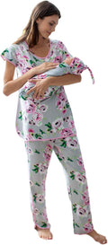 Mommy and Me Family Matching Women's Pajamas and Baby Swaddle Set