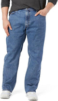 Signature Gold Mens Relaxed Fit Flex Jeans - Comfortable Stretch