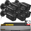 4K 8.0MP PoE Outdoor Security Camera System with 130 Ultra Wide-Angle