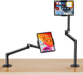 elitehood Long Arm iPad Desk Mount with Grommet Base - Space-Saving