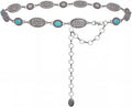 Montana West Large Western Concho Metal Belt for Women - Rustic Style