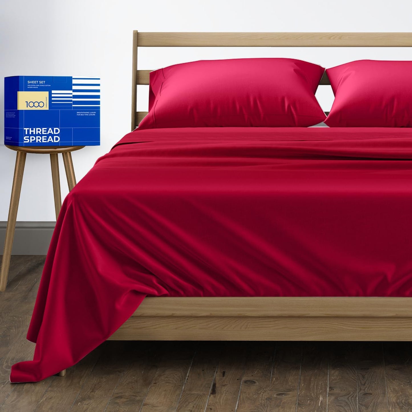 100% Egyptian Cotton Queen Sheet Set - Luxury 1000 Thread Count