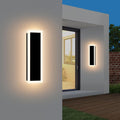 2-Pack 18IN Modern Outdoor Wall Light LED Fixture IP65 Waterproof