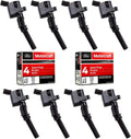 MAS Ignition Coils DG508 with Motorcraft SP413 Spark Plugs Pack of 8
