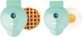 DASH Mini Maker 2-Pack: Waffle + Griddle Combo - Aqua