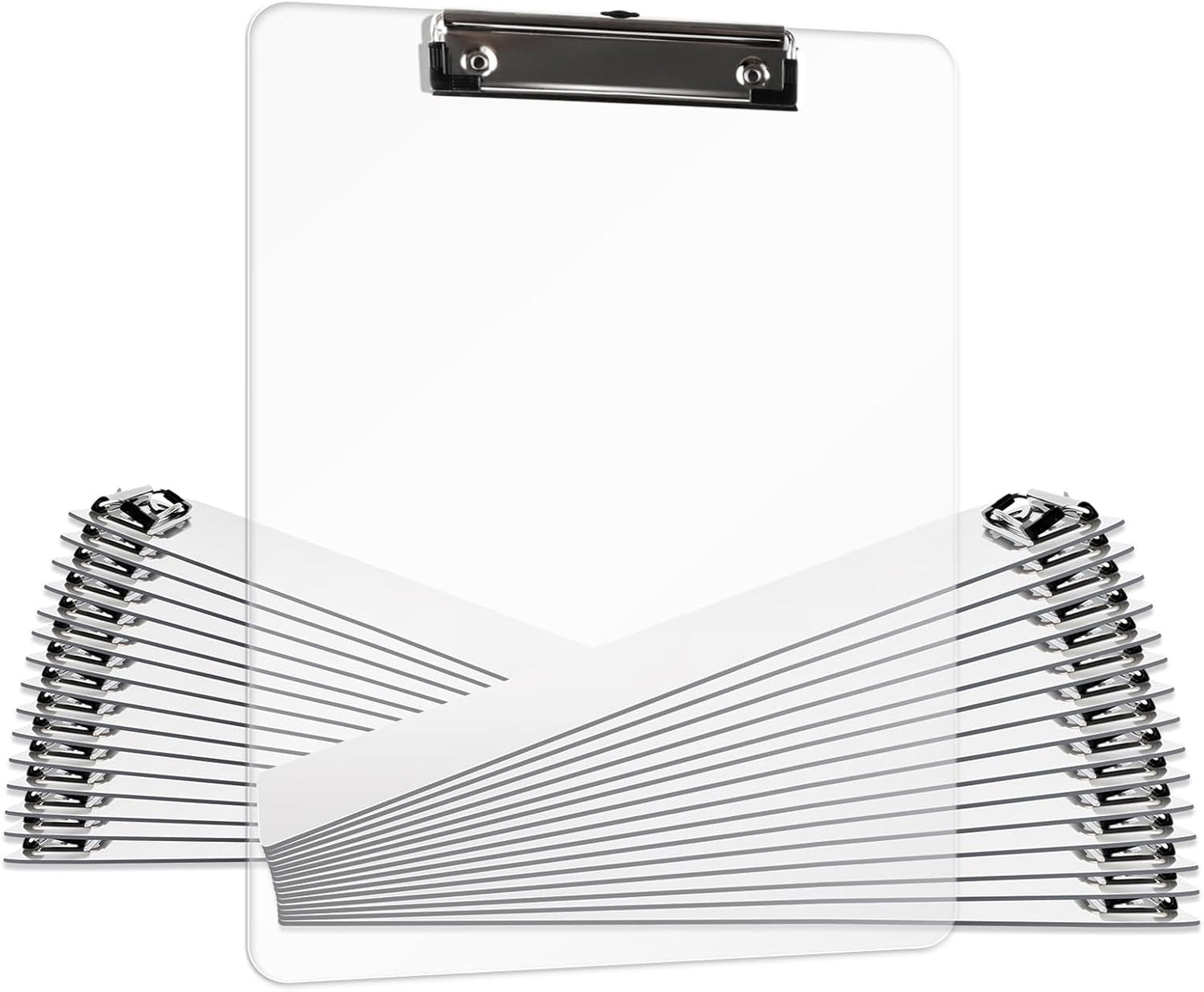 Plastic Clipboards Set of 30 for Classroom and Office Use