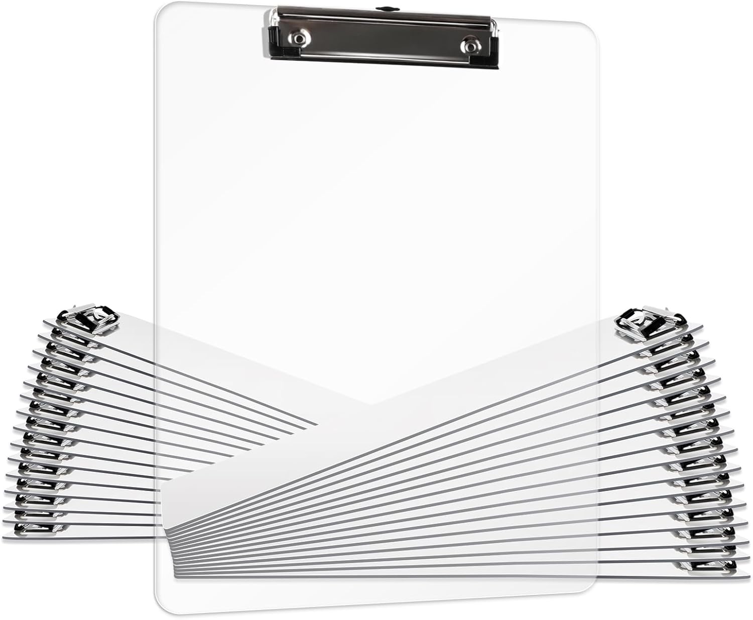 Plastic Clipboards Set of 30 for Classroom and Office Use