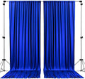 Polyester Backdrop Drapes 10 ft x 10 ft Royal Blue - Event Ready