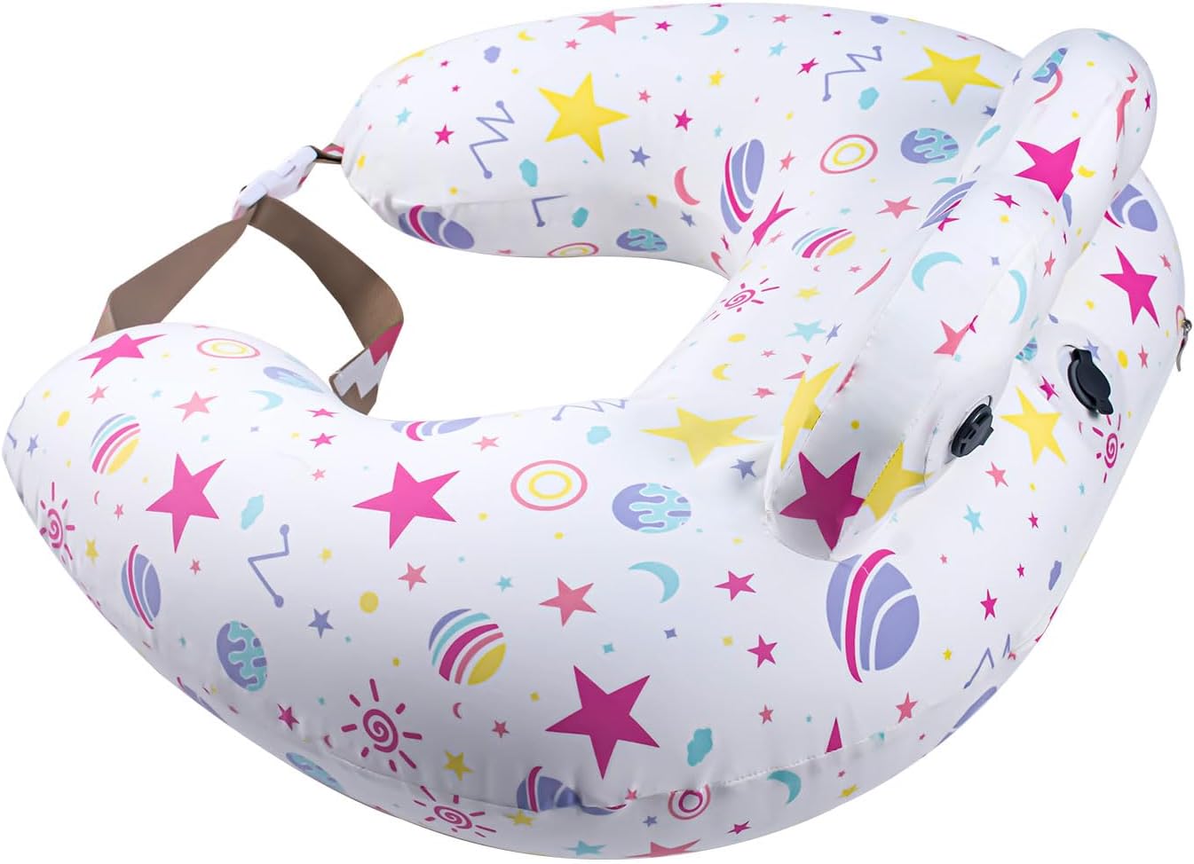 Inflatable Nursing Pillow for Breastfeeding with Adjustable Strap