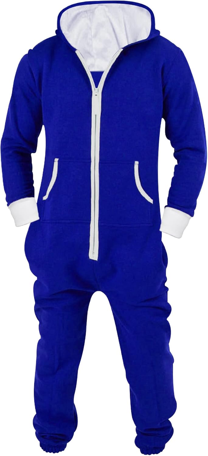 Skylinewears Mens Jumpsuit Non Footed Pajama Cozy Onesie