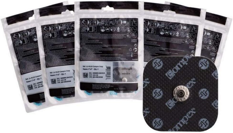 Compex Easy Snap Electrodes for Wireless Muscle Stimulators