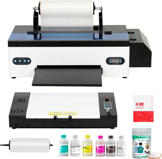DTF Printer Bundle: DIY T-Shirt Printing with Advanced White Ink