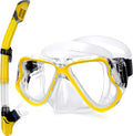 Greatever Dry Snorkel Set Panoramic Mask - Clear View and Comfort