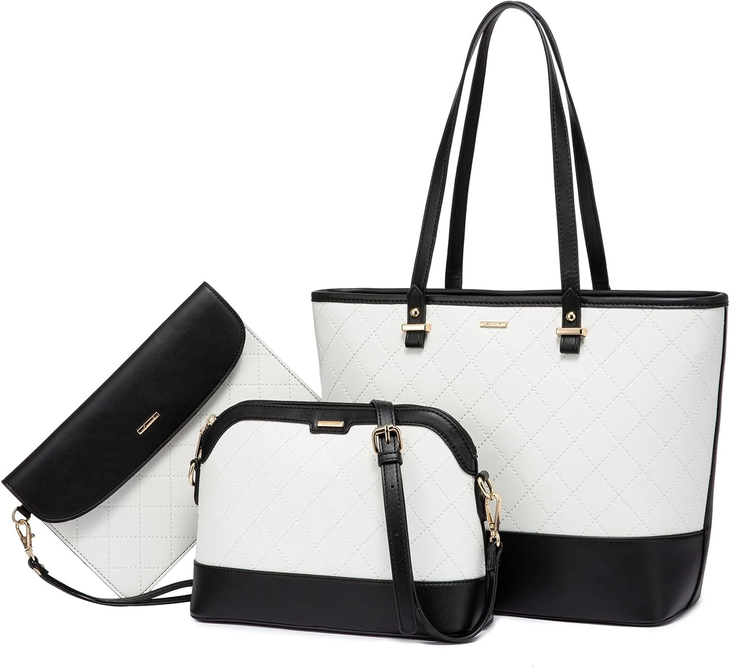 LOVEVOOK Handbags for Women - Stylish 3pcs Purse Set