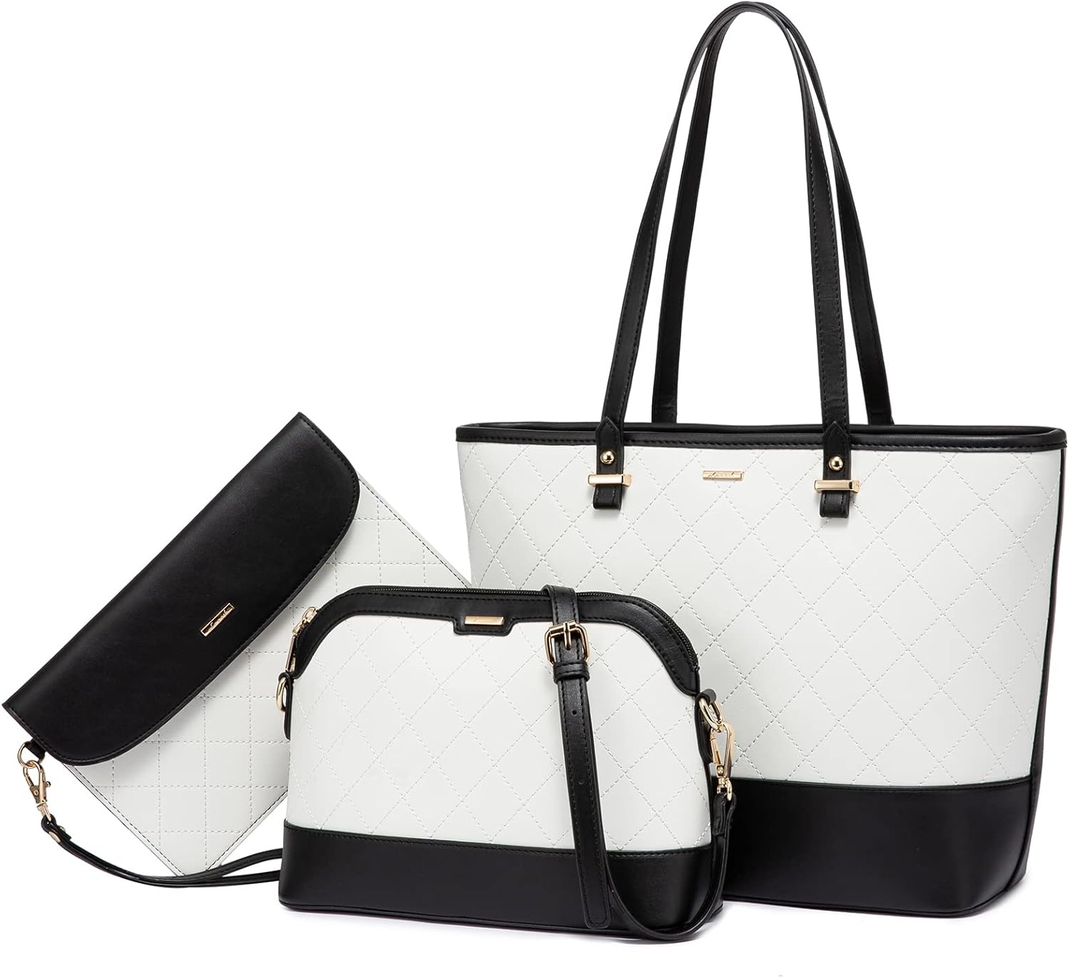 LOVEVOOK Handbags for Women - Stylish 3pcs Purse Set