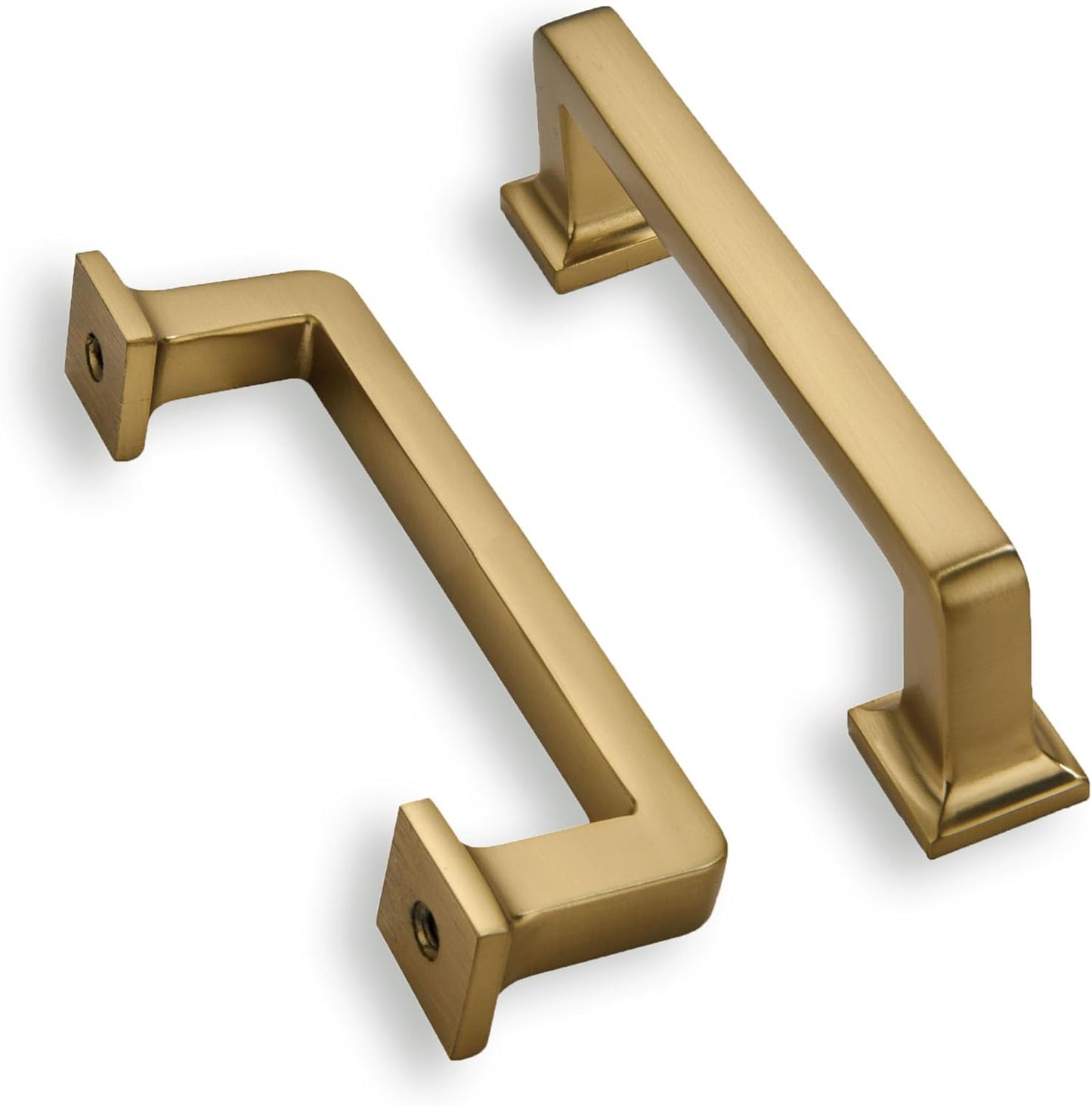 khtumeware 20 Pack Brushed Brass Cabinet Pulls for Cabinets