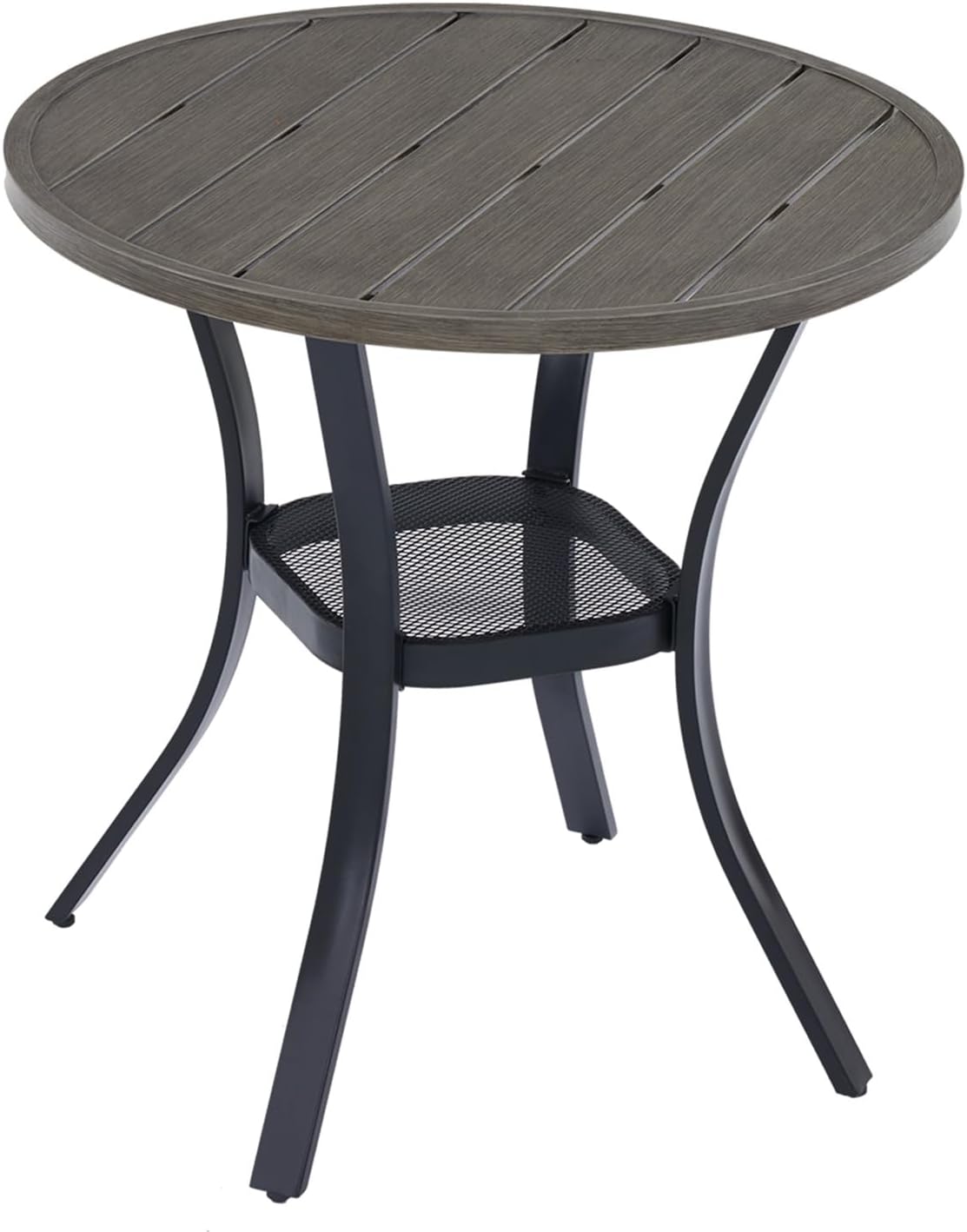VICLLAX 27.5in Outdoor Round Patio Table for Lawn and Garden