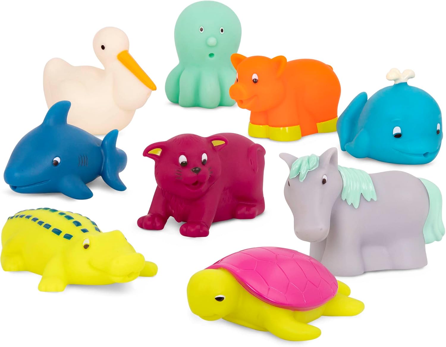 B. Toys Animal Bath Squirts - 9 Fun Water Toys for Baby Bath Time!