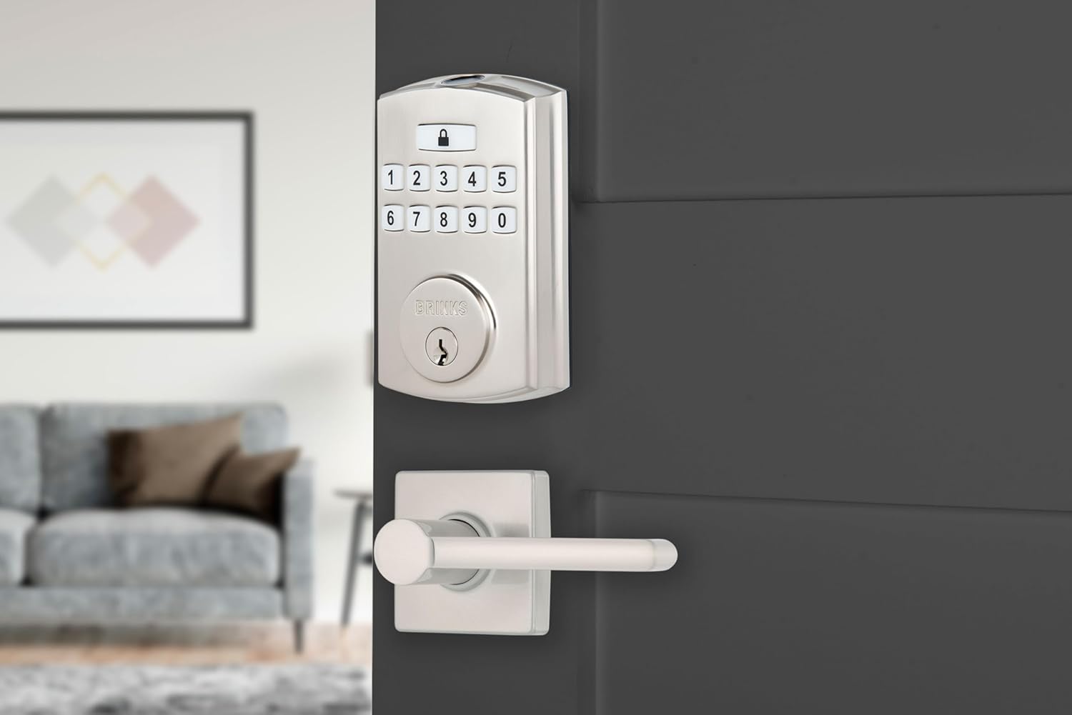 BRINKS High-Security Keyless Entry Smart Door Lock with Deadbolt