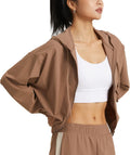 altiland Women's UPF 50+ Sun Protection Cropped Jacket - Cooling