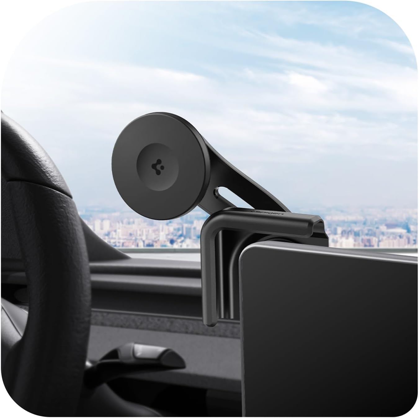 Spigen TapLock Adhesive-Free MagSafe Phone Mount for Tesla