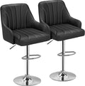 VECELO Bar Stools Set of 2 Adjustable Counter Height Stools - Modern