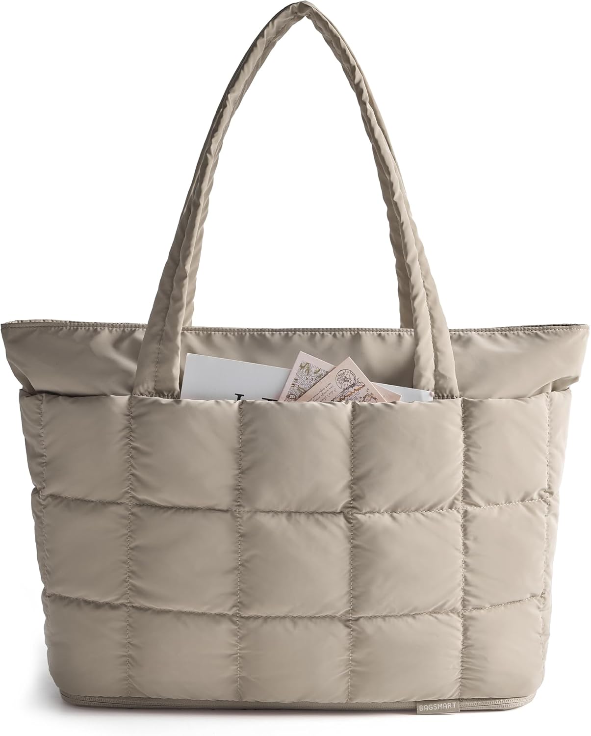 BAGSMART Large Expandable Puffer Tote Bag for Women Travel