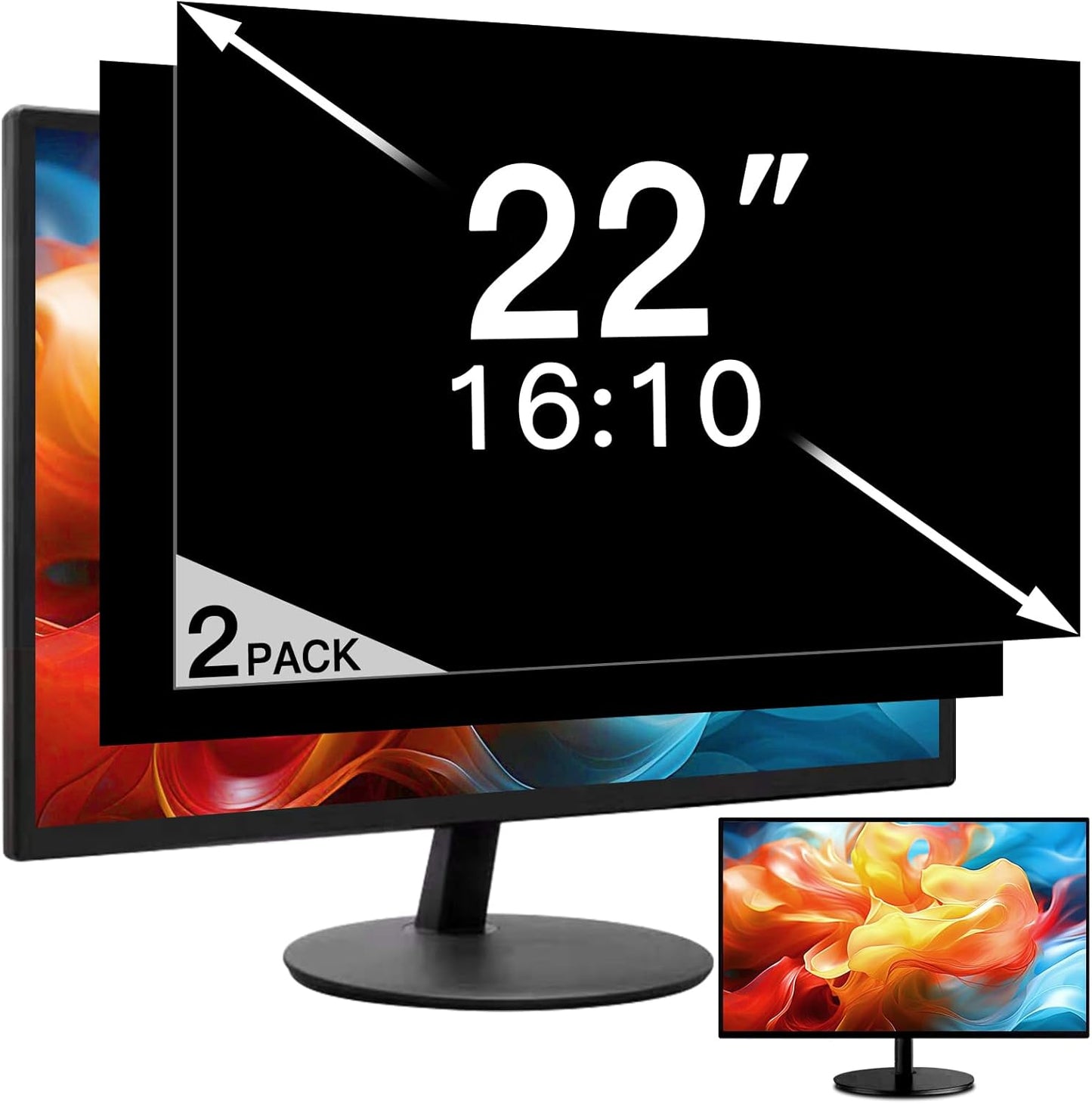 22 Inch Privacy Screen for Computer Monitor - Eye Protection Shield