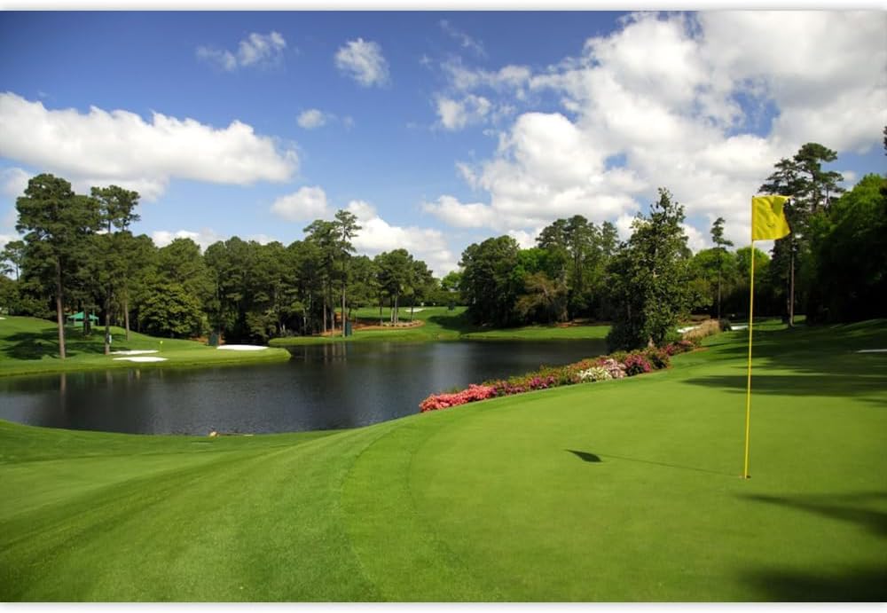 Golf Course Backdrop 10x8ft Green Vinyl for Parties and Events