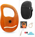 Lyre Harp 16-String Ancient Greece Style - Natural Wood